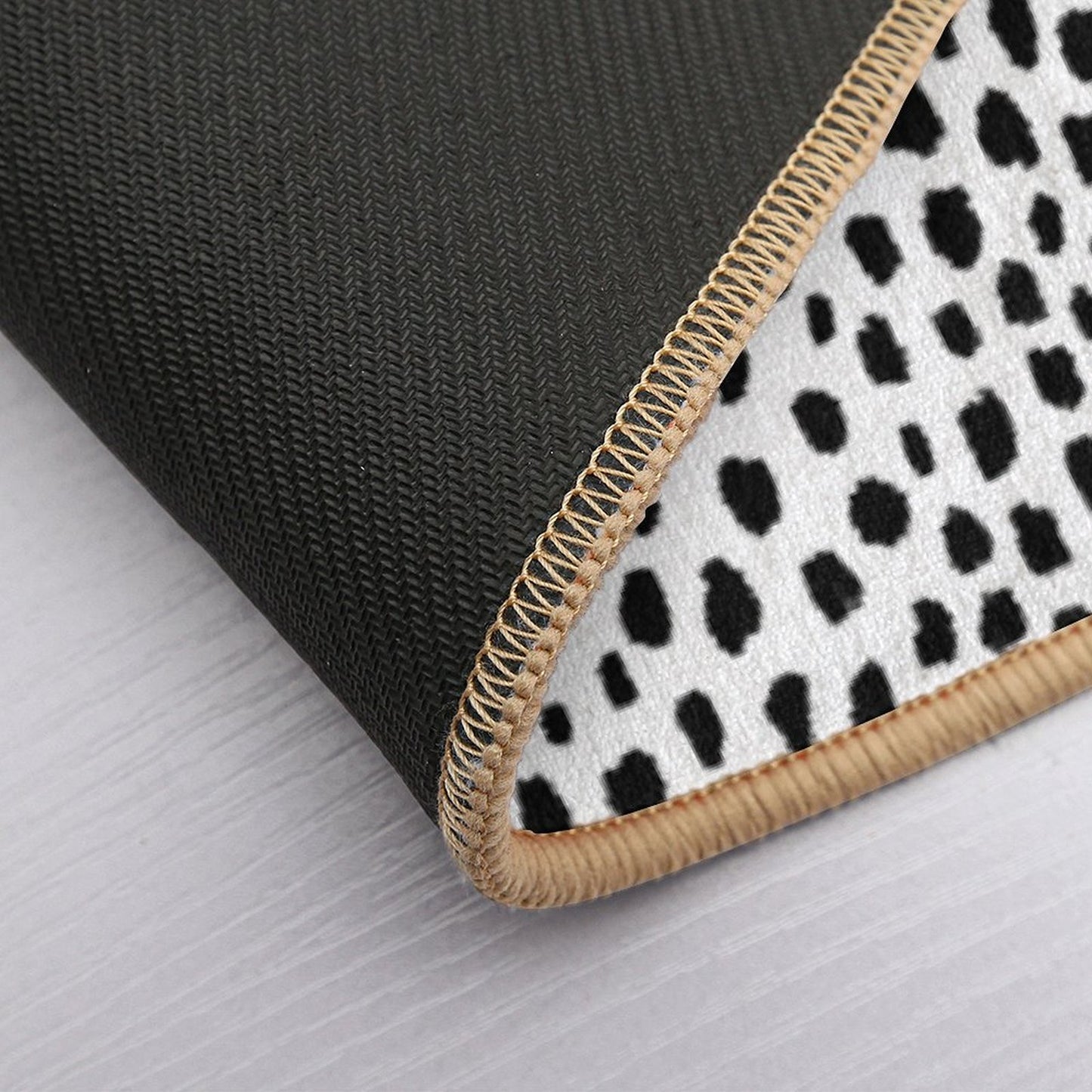 Dalmatian Spots (blackwhite) Bath Mat
