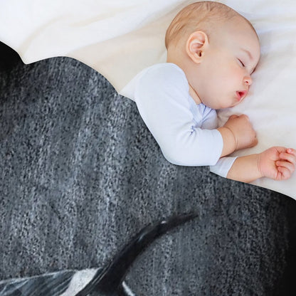 White Whale - Orca Throw Blanket