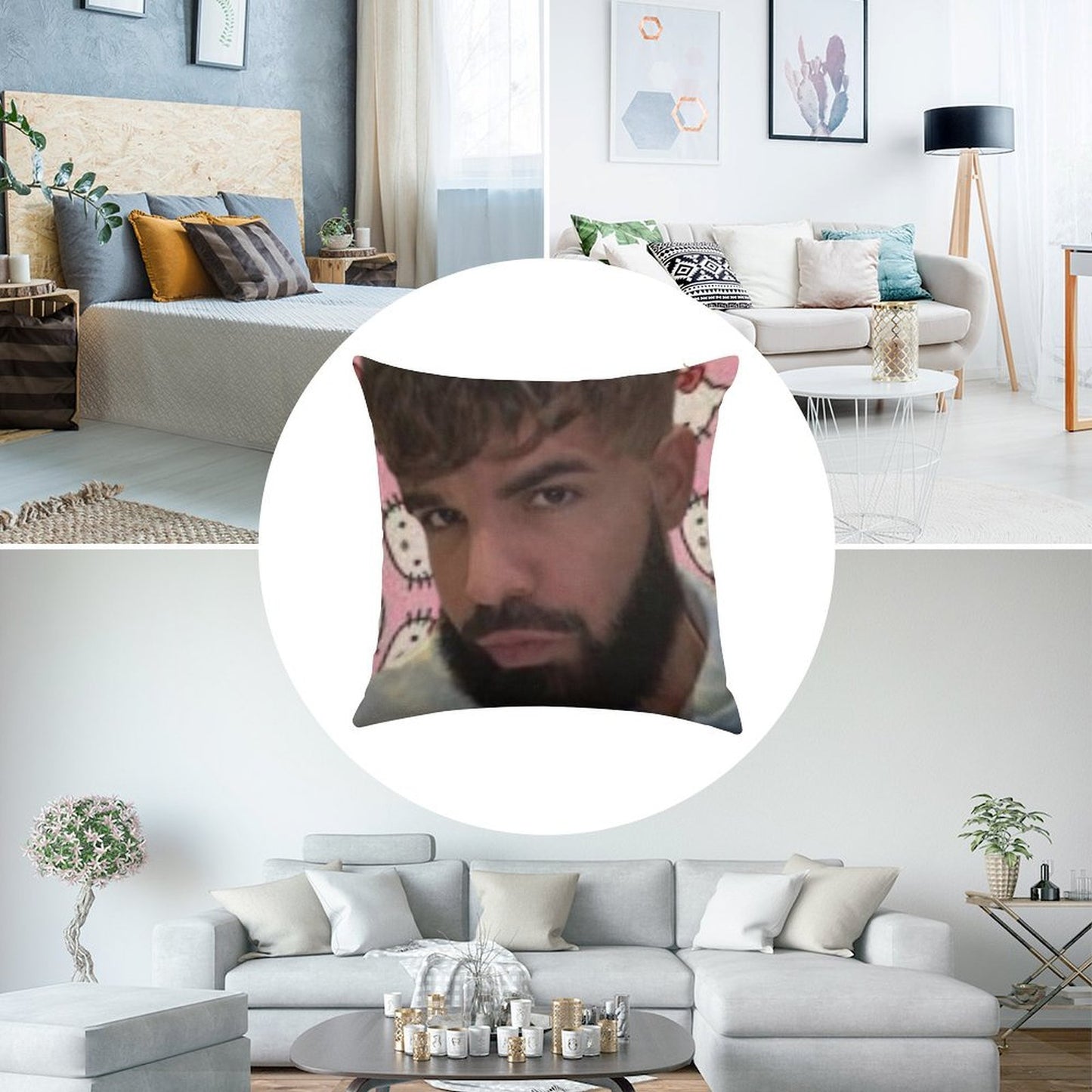 BBL Drake Linen Throw Pillow Cover