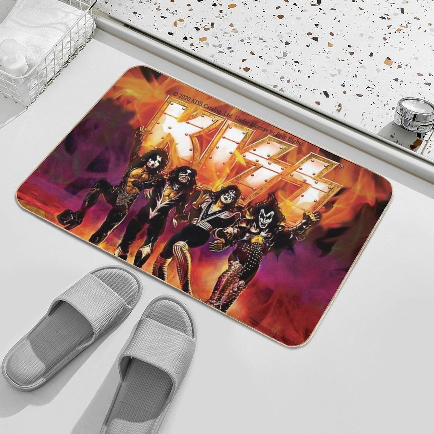 Kiss The Band T Shirt Bath Mat