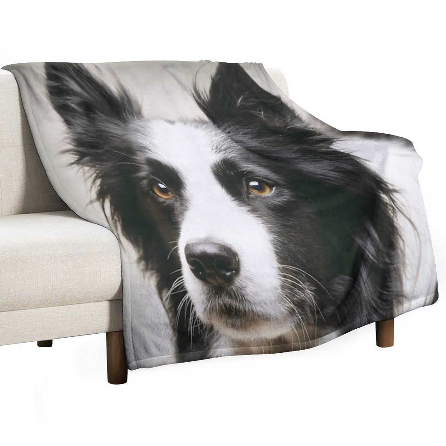 Working Border Collie Throw Blanket