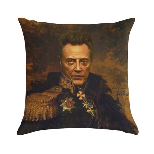 Christopher Walken - Replaceface Soft Fade-Resistant Throw Pillow