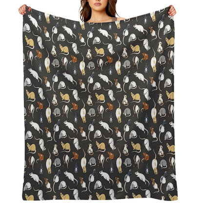 Rats Throw Blanket
