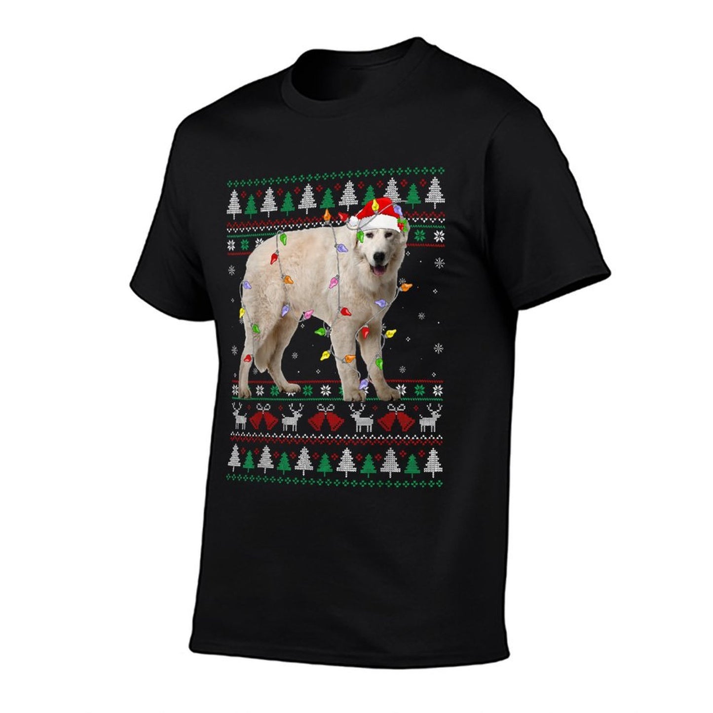 Maremma Sheepdog Christmas Ugly Sweater Dog Lights Xmas  Classic T-Shirt
