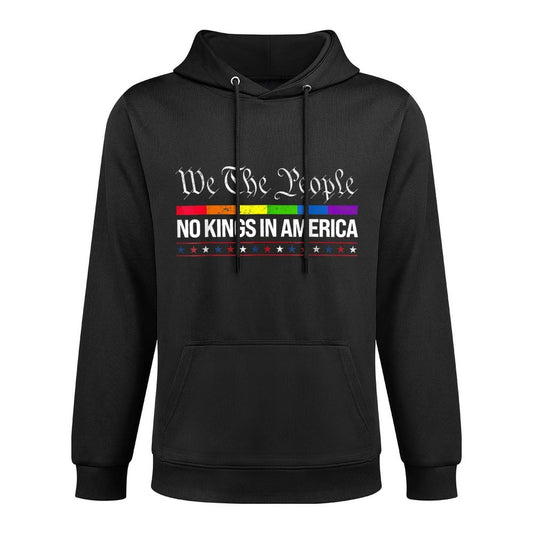 No Kings In America We The People Political Men Women Pilling-Resistant Hoodie