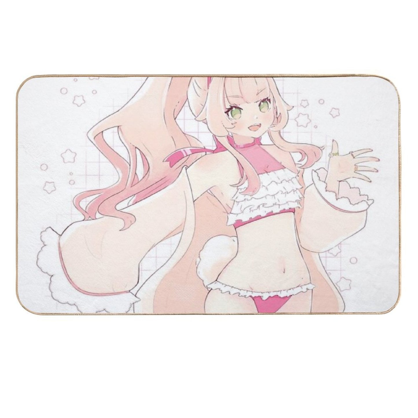 Summer Bun  Stain-Proof Bath Mat