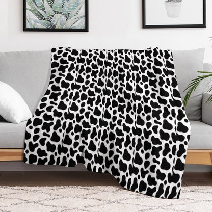 COW PRINT BACKGROUND Throw Blanket