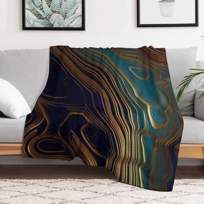 Peacock Ocean Throw Blanket