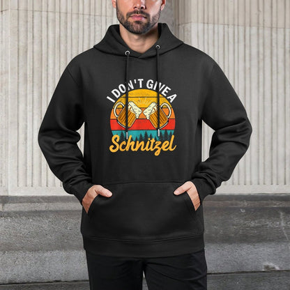 I Dont Give A Schnitzel Vintage Christmas, Beer Lovers Customizable Surface Hoodie