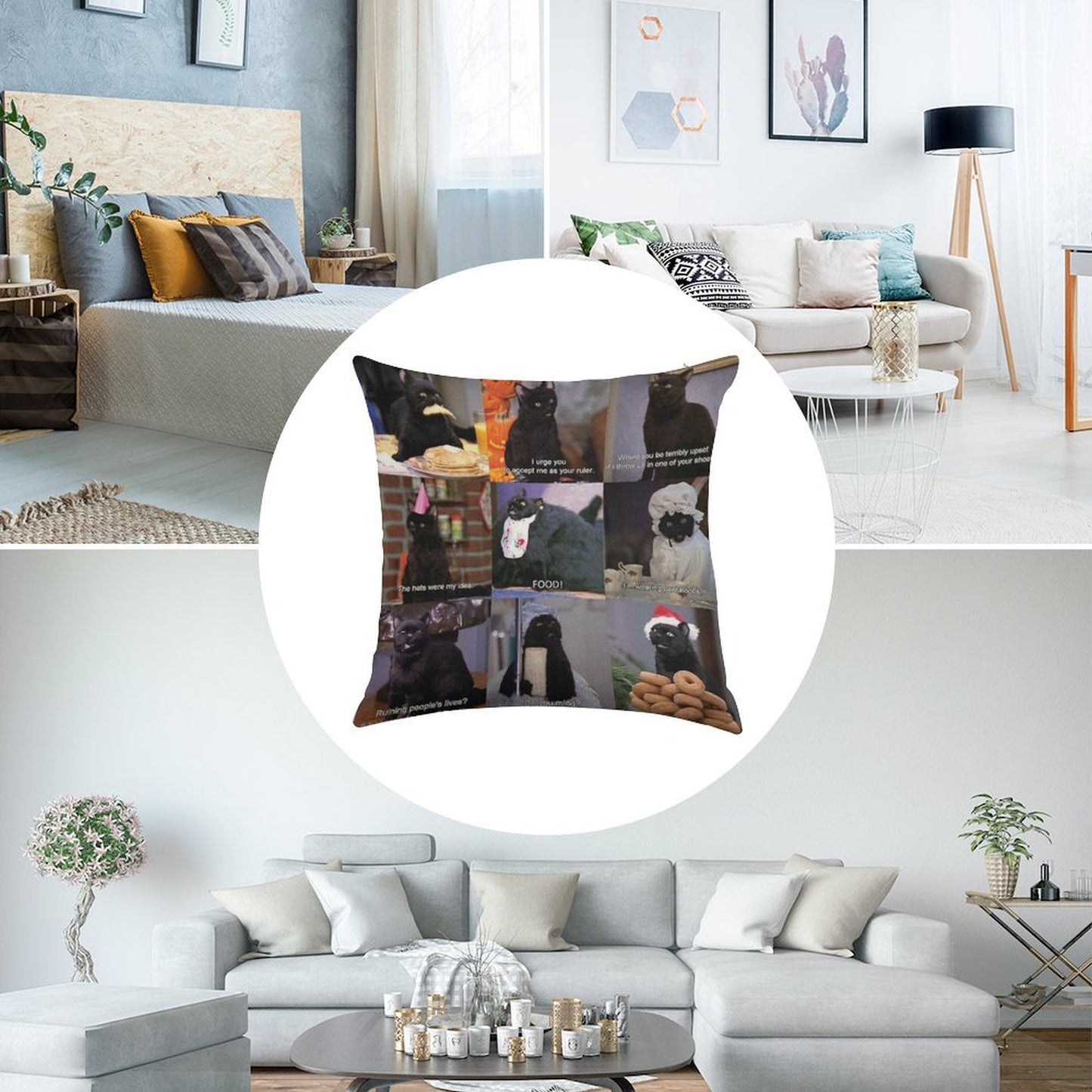 Musings of Salem Linen Throw Pillow Cover