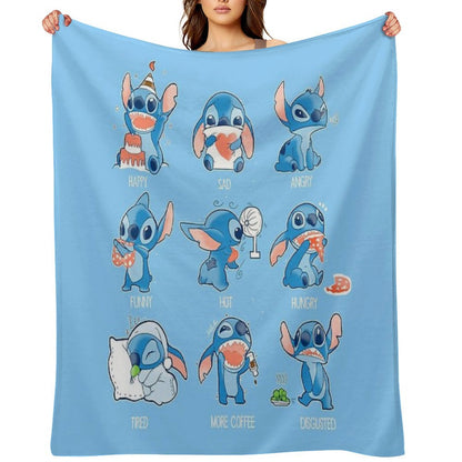 Stitch Emoticon! Throw Blanket