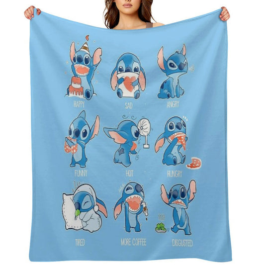 Stitch Emoticon! Throw Blanket