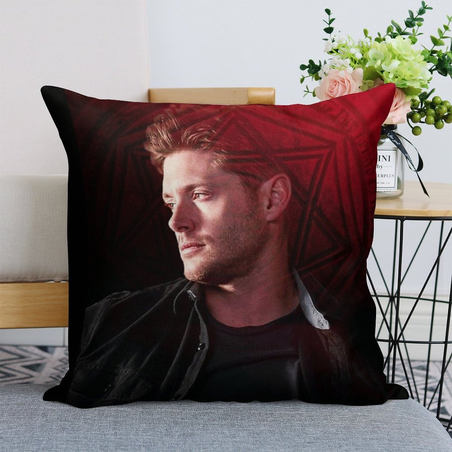 It's Where My Demons Hide Linen Throw Pillow Cover