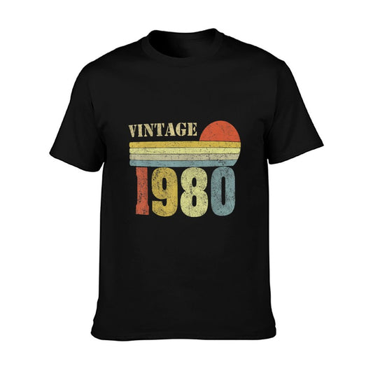 1980 40th Birthday Gift Vintage Retro Men Women 40 Years Old  Moisture-wicking T-Shirt