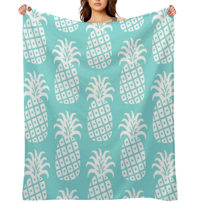 Retro Mid Century Modern Pineapple Pattern 187 Throw Blanket