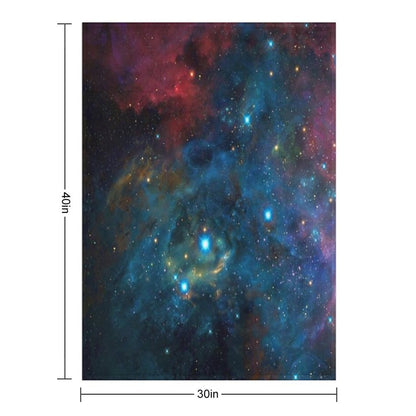 Galaxy Design Throw Blanket