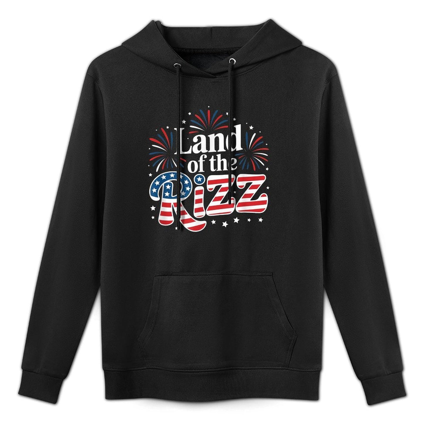 Land of The Rizz Funny Patriotic Day 4th Of July US Unisex Design Hoodie