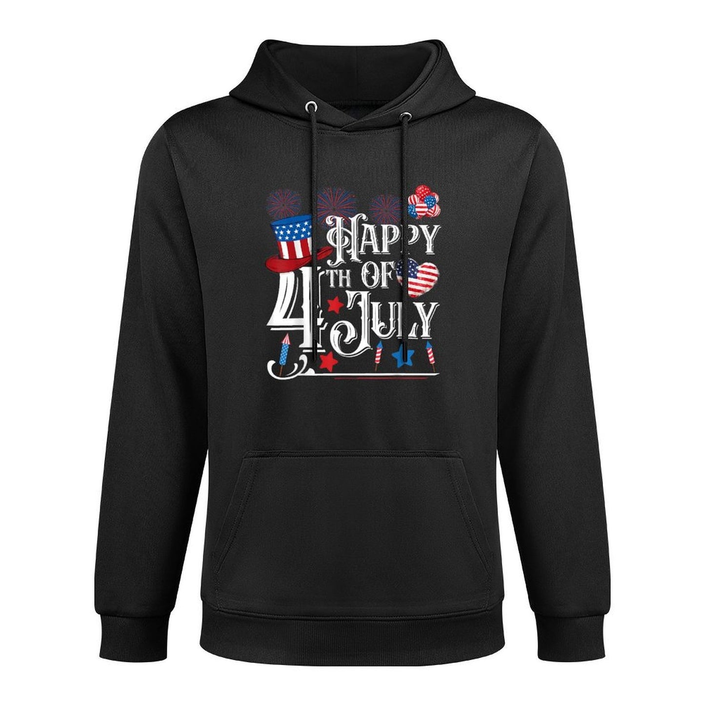 Happy 4th Of July Funny Fourth of July Independence Day Men Easy Care Hoodie