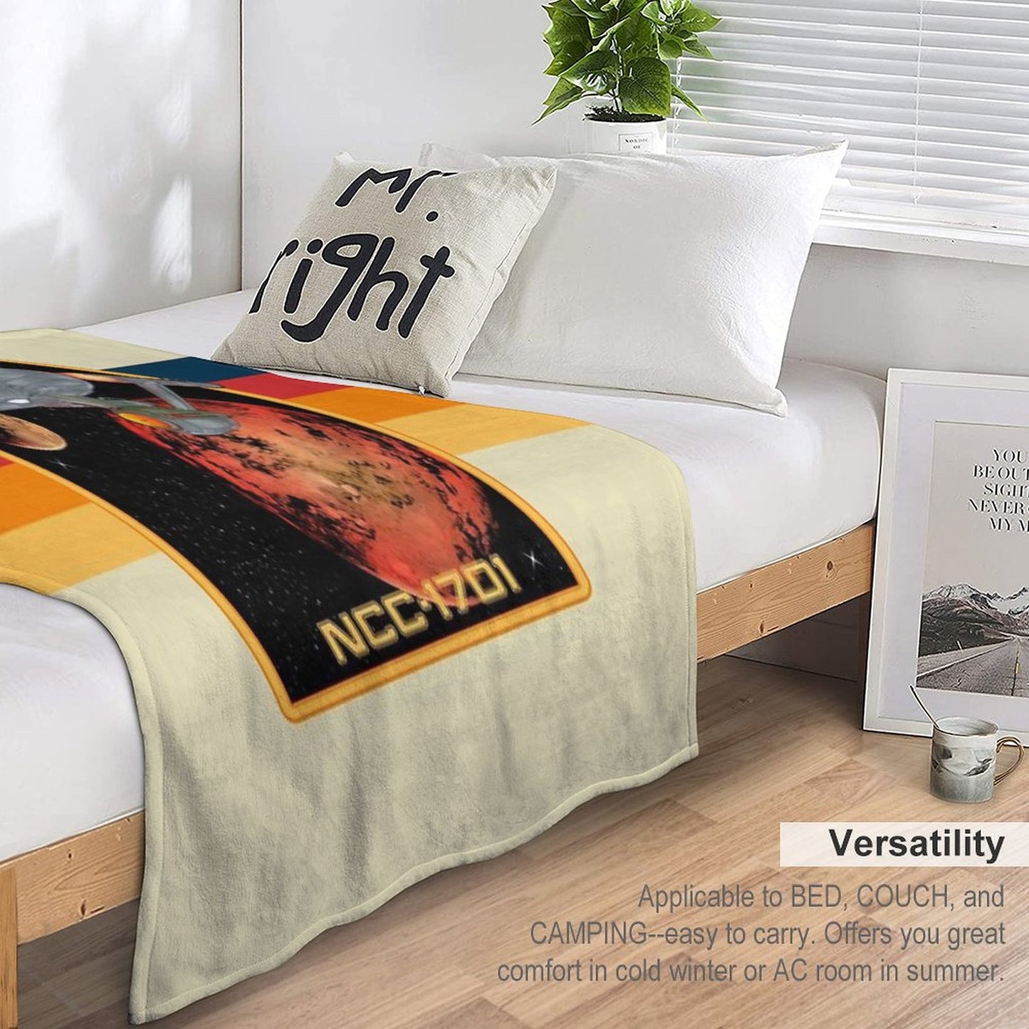 USS Enterprise NCC-1701 Throw Blanket