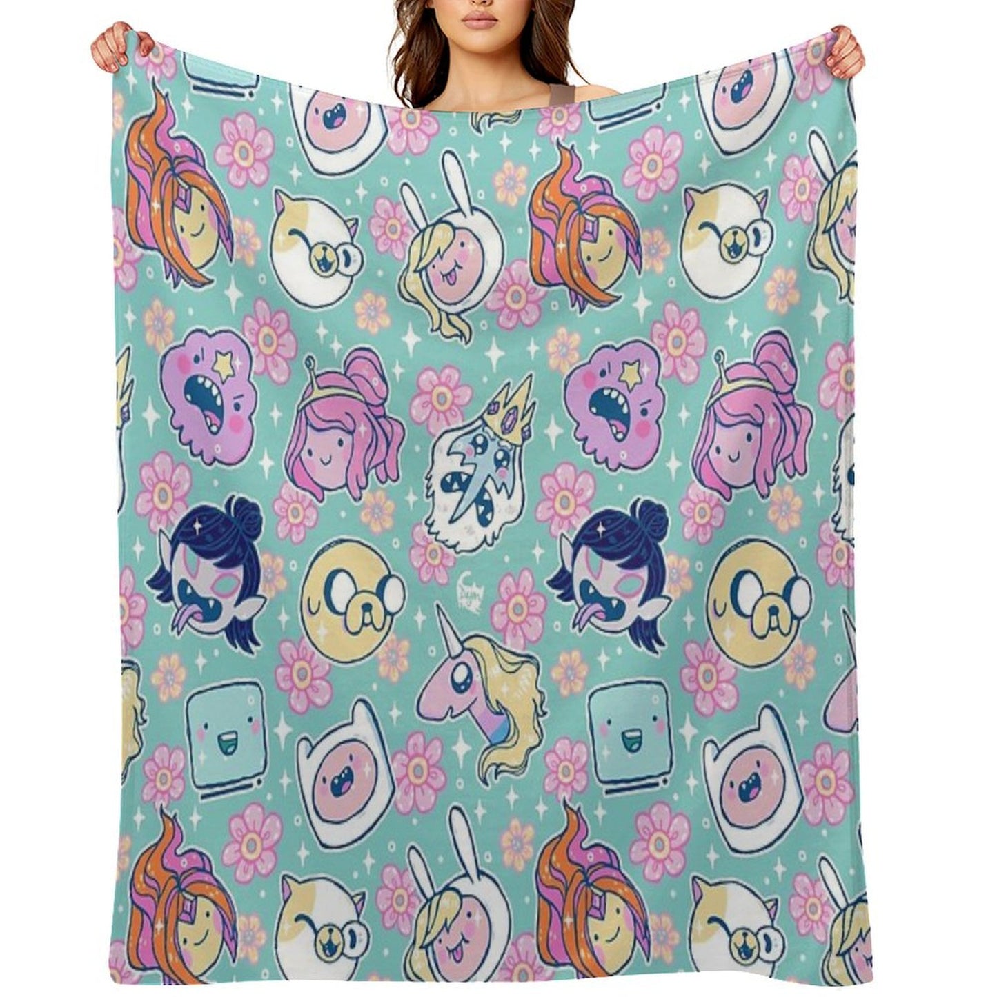 Adventure Time Friends 1 - REMASTERED - Throw Blanket