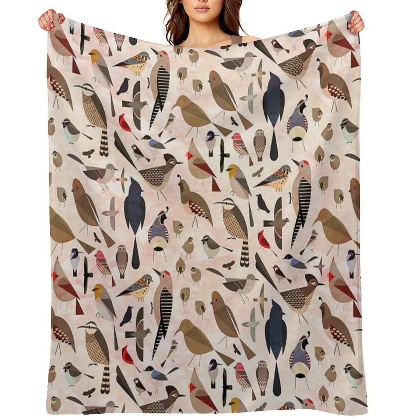 Sonoran Birds Throw Blanket