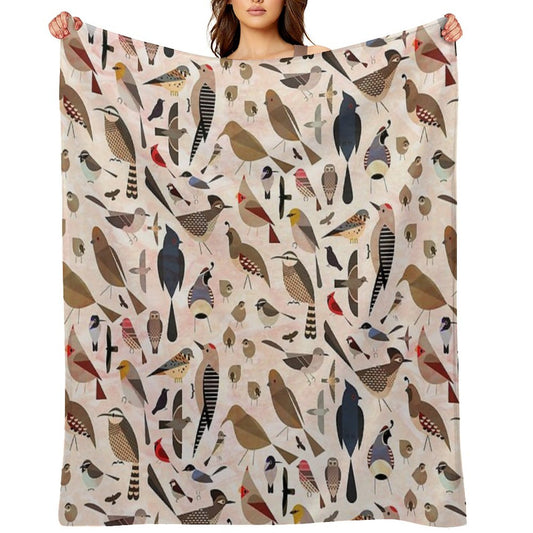 Sonoran Birds Throw Blanket