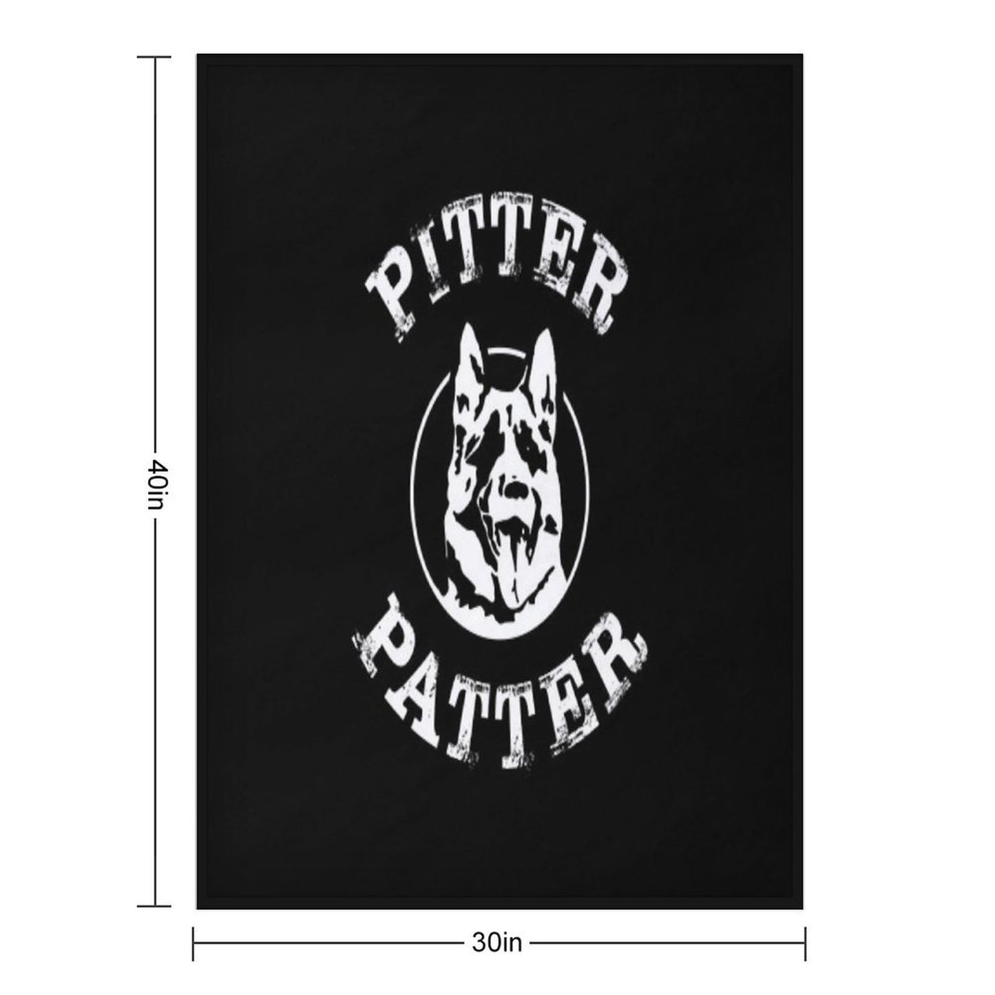 Pitter Patter Let's Get At Er Throw Blanket