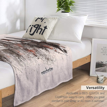 Manchester Skyline Throw Blanket