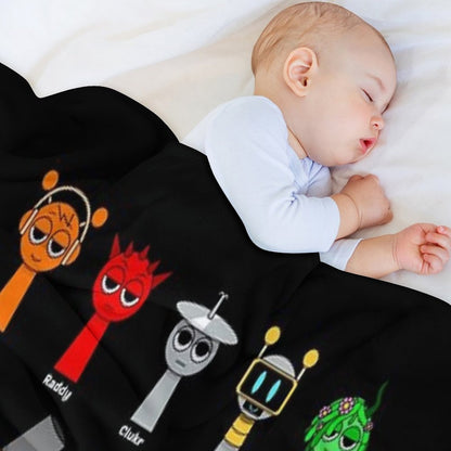 All My Sprunki Game Toys Throw Blanket