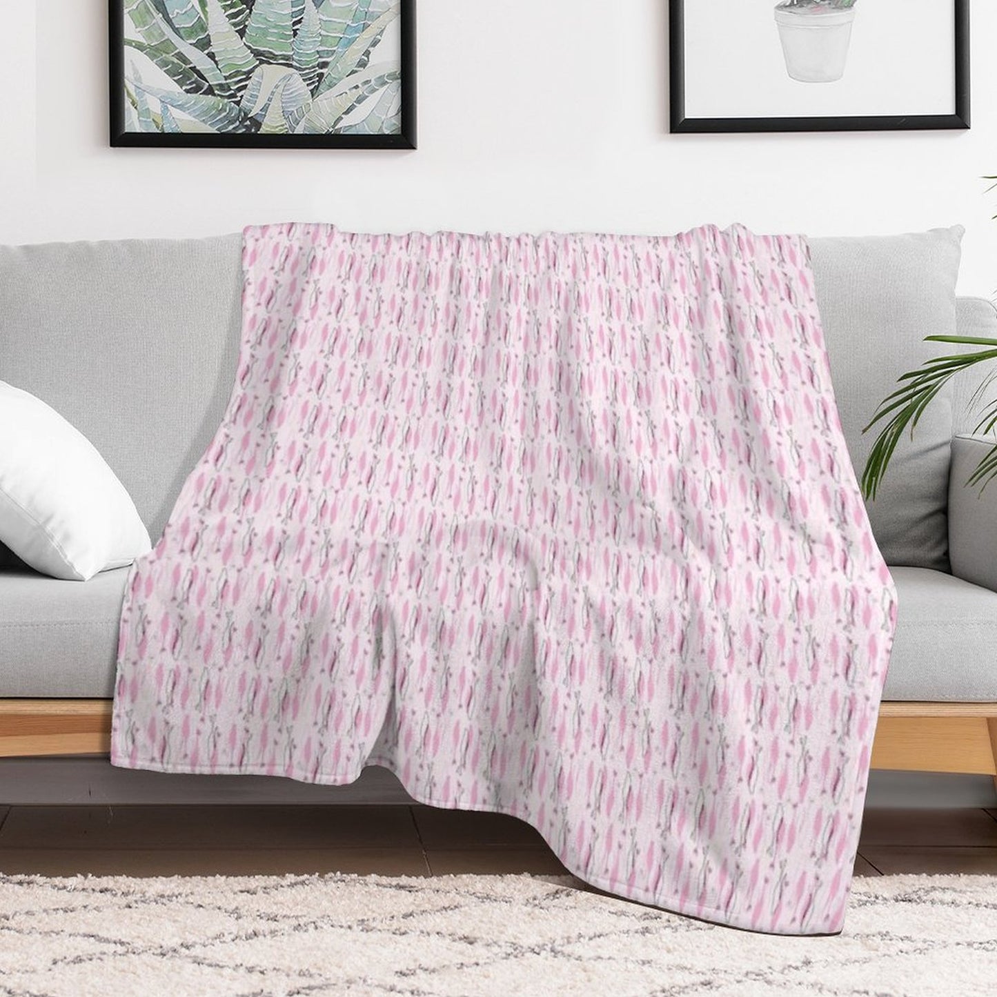 Atomic Kitties Throw Blanket