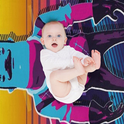 Hello Neighbor 2 - Theodore 80s Retro Throw Blanket