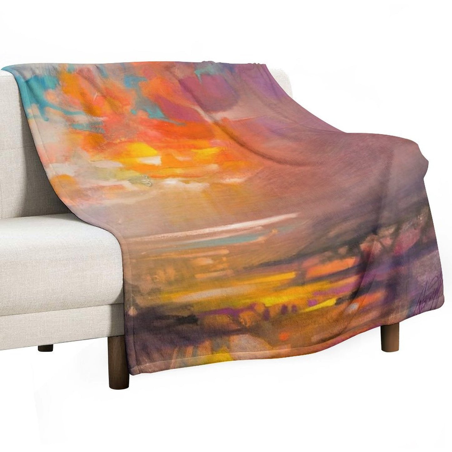 Vivid Light 3 Throw Blanket