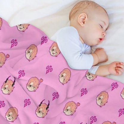 Obey Me - Asmo Pattern Throw Blanket