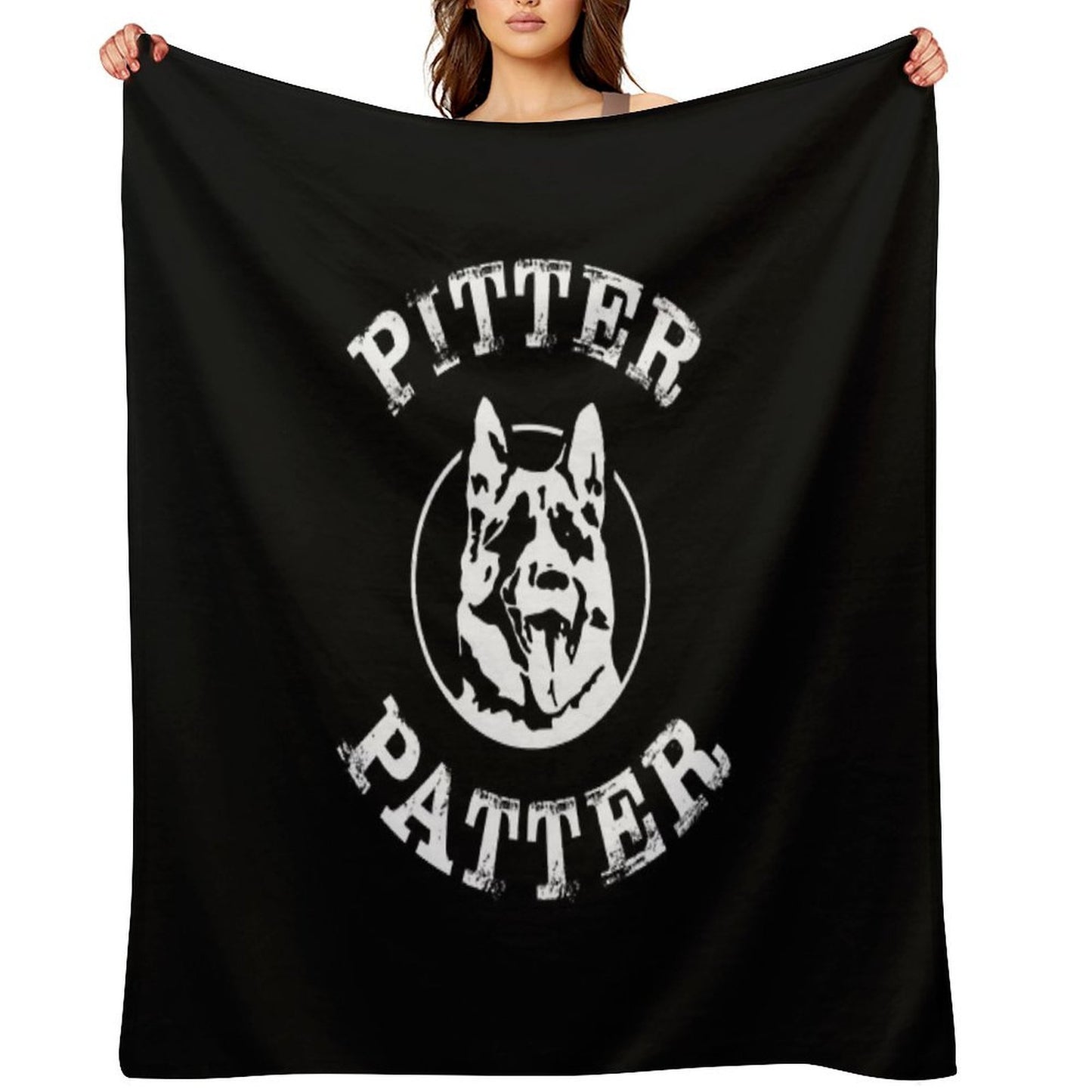 Pitter Patter Let's Get At Er Throw Blanket