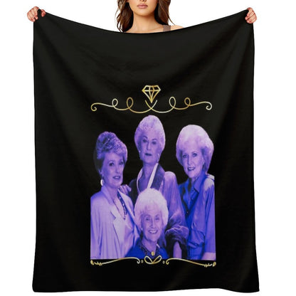 Stay Golden Girls Vintage Gift Throw Blanket