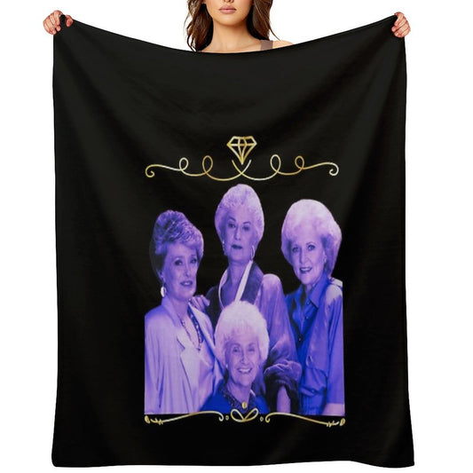 Stay Golden Girls Vintage Gift Throw Blanket