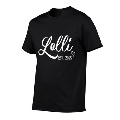 The Grandma Shop Lolli Grandma Est. 2025 Cute Trendy T-Shirt