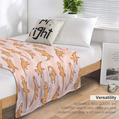 Bearded Dragons Throw Blanket