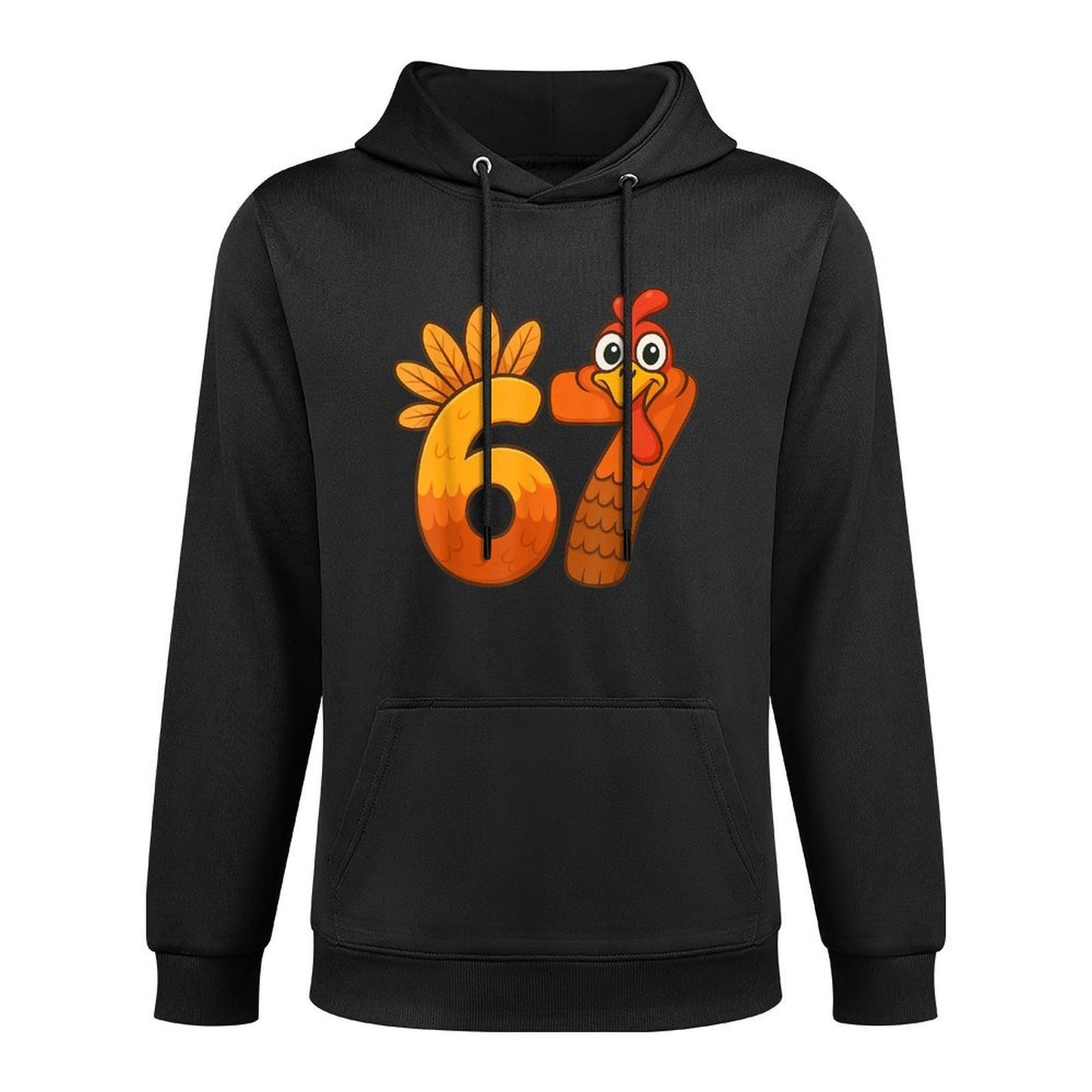 Funny Six Seven 6 7 Meme Thanksgiving Kids Boys Girls Turkey Colorfast Hoodie