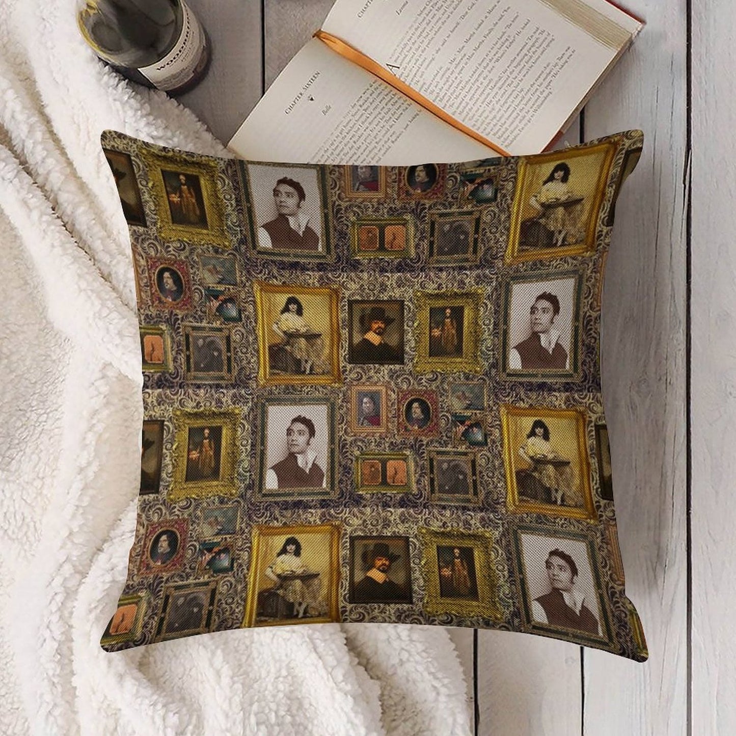 What We Do in The Shadows Gallery Linen Throw Pillow Cover