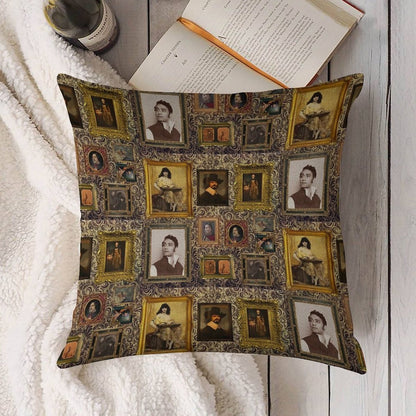 What We Do in The Shadows Gallery Linen Throw Pillow Cover