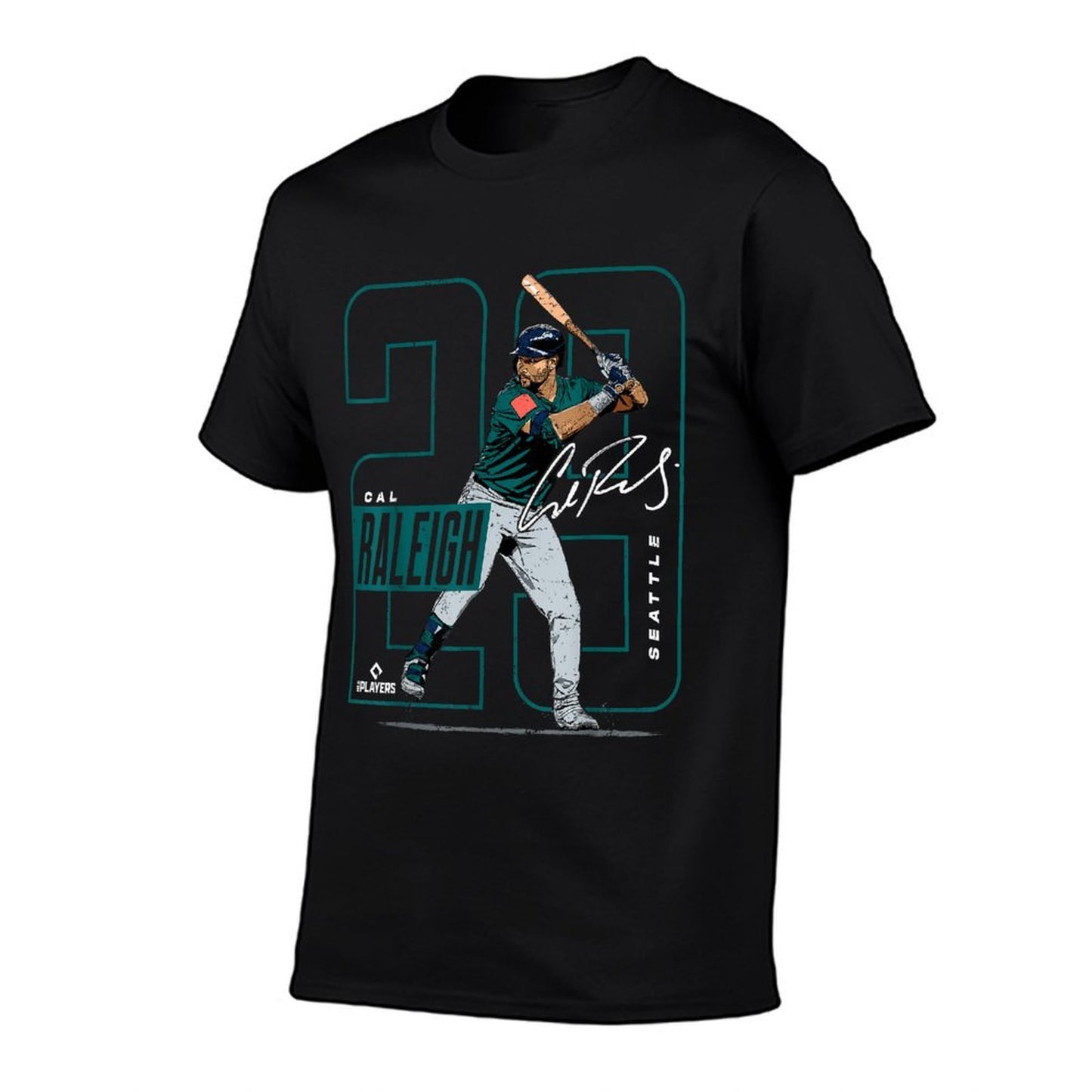 Cal Raleigh  Seattle MLB Baseball Players  MLBCRA202M  High-quality Stitching T-Shirt