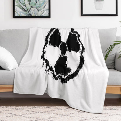 Toxic Hazard Embled Throw Blanket