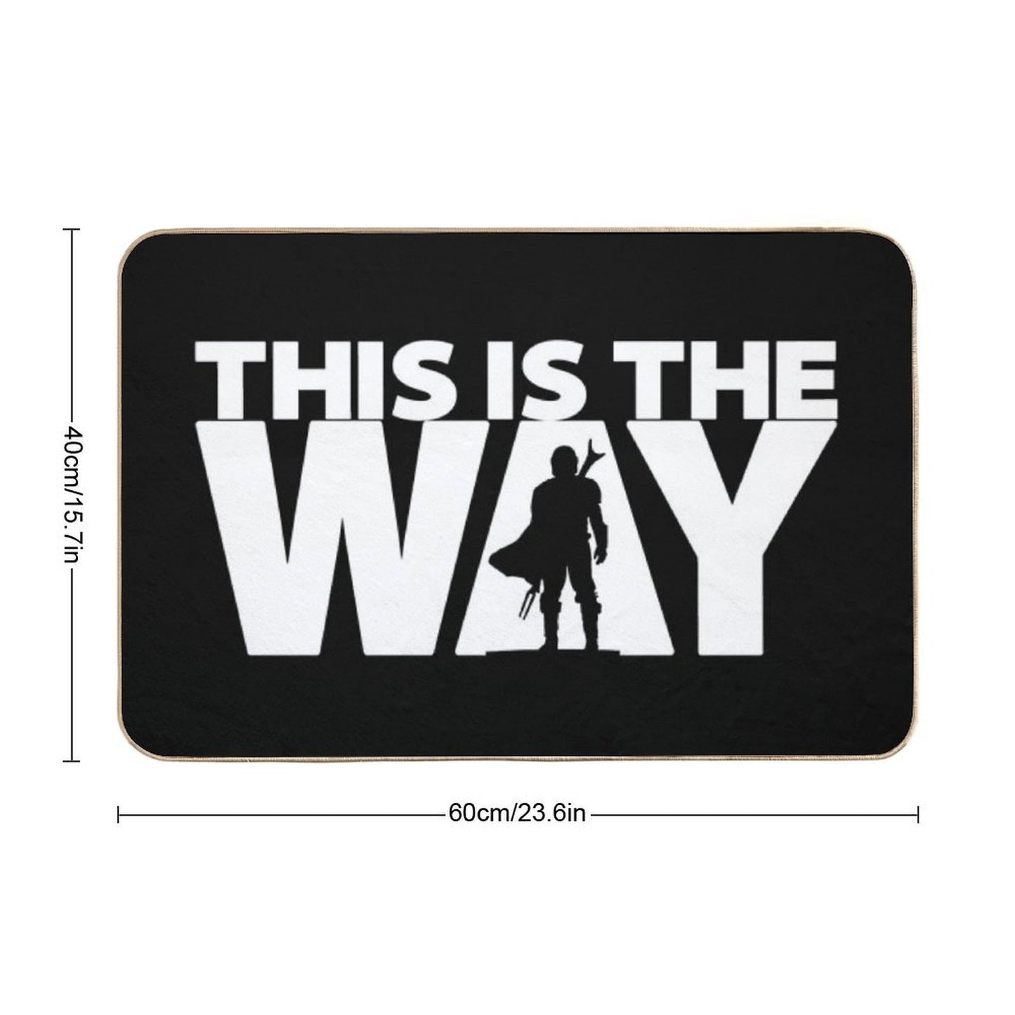 This Is The Way  Geekdom Series  DopeyArt Bath Mat