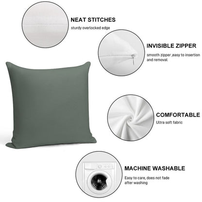 New Smoke Green by Farrow And Ball Paint Soft Durable Construction Throw Pillow