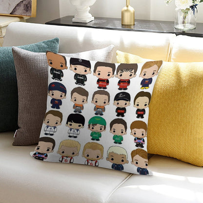 Cute F1 2023 Class Soft Style Accent Throw Pillow