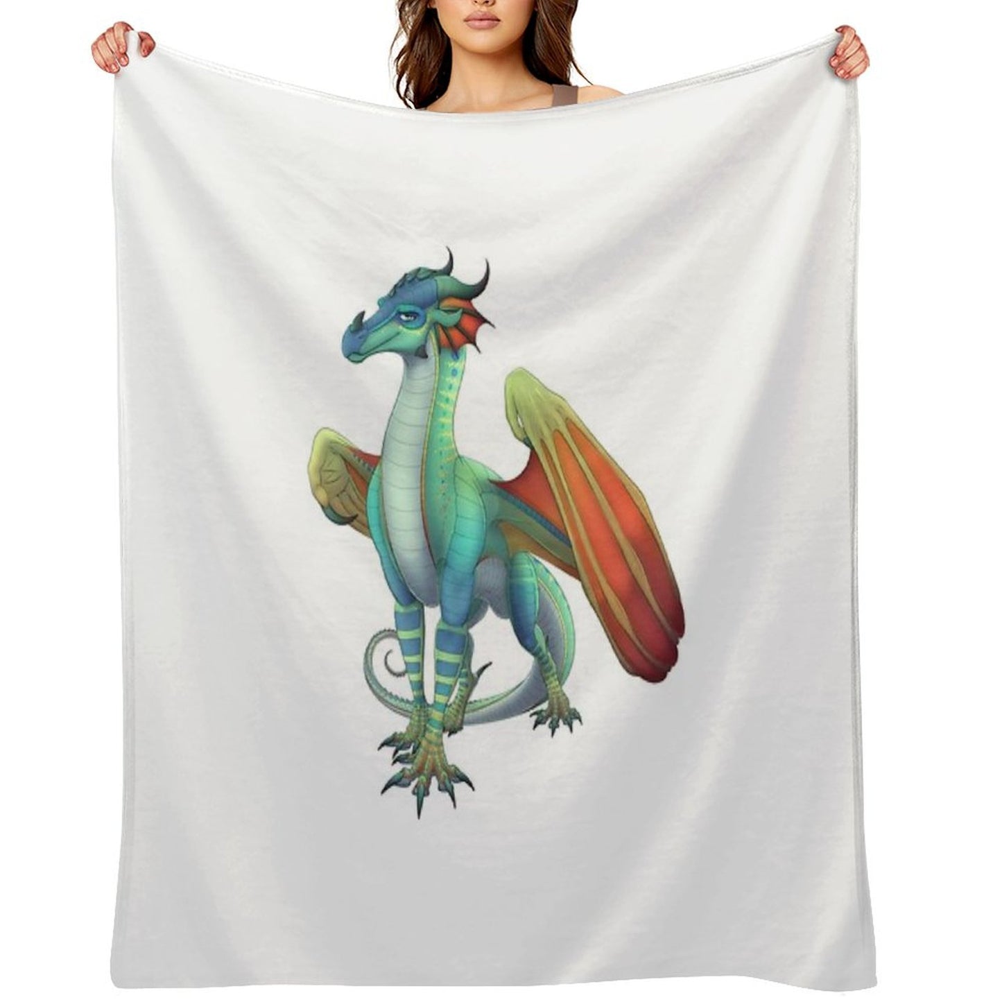 Glory The RainWing Throw Blanket