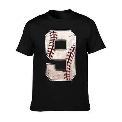 Baseball Birthday Boy Nine 9 Years Old Ninth 9th Bday Party T-Shirt