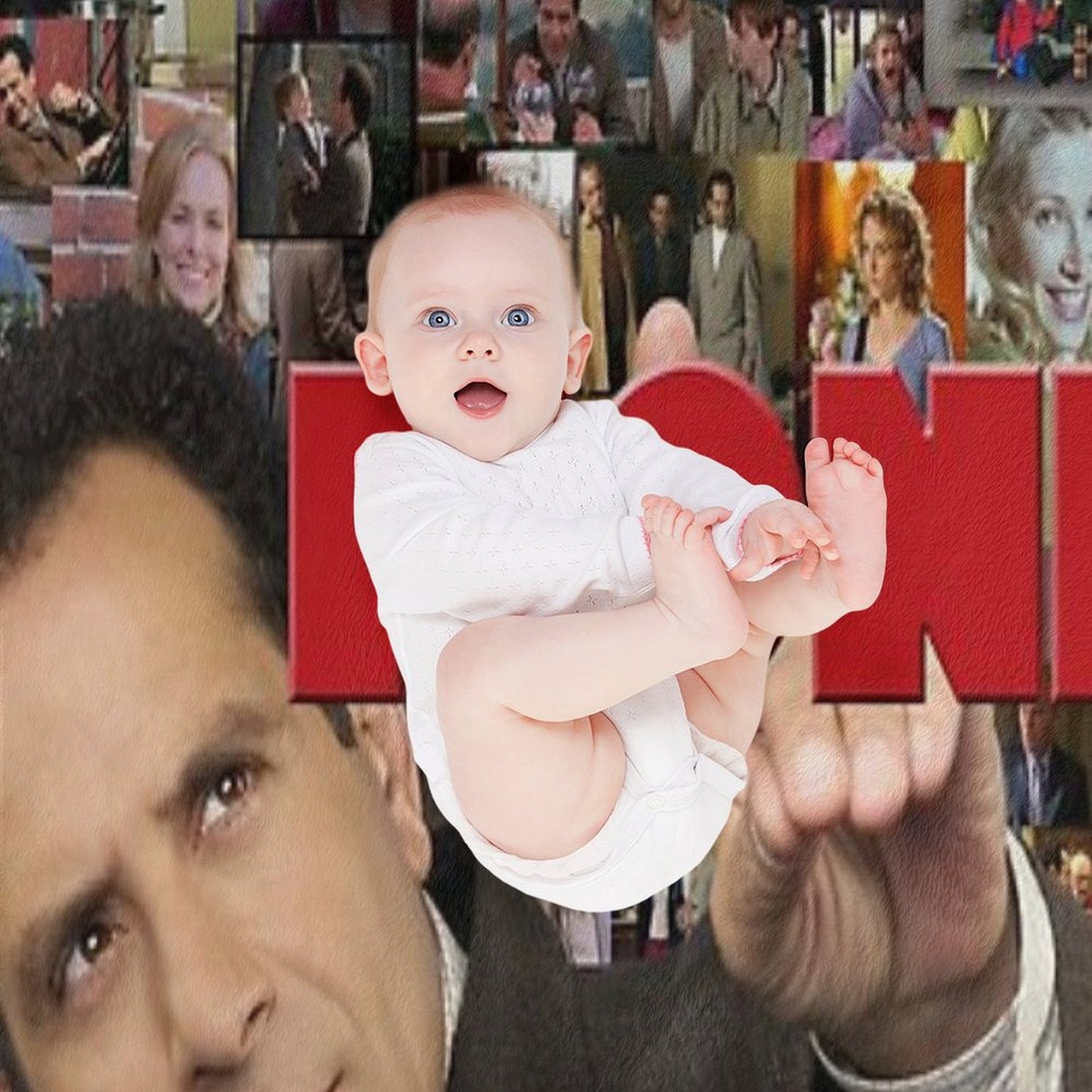 Adrian Monk Collage Throw Blanket