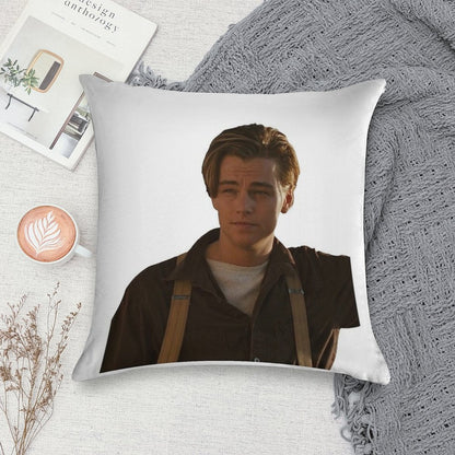 Jack Dawson from Titanic Soft Shrink-Resistant Throw Pillow